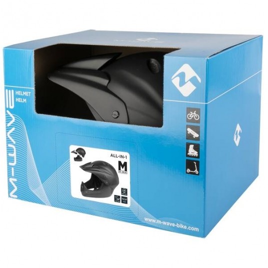 Kask M-wawe full face czarny L(58-61cm) -zdjęcie numer 3