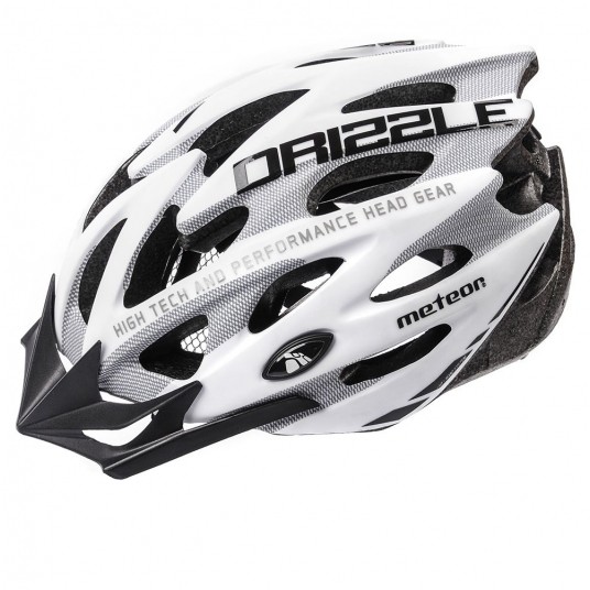 kask Meteor Drizzle biało-szary M(55-58cm) -zdjęcie numer 1