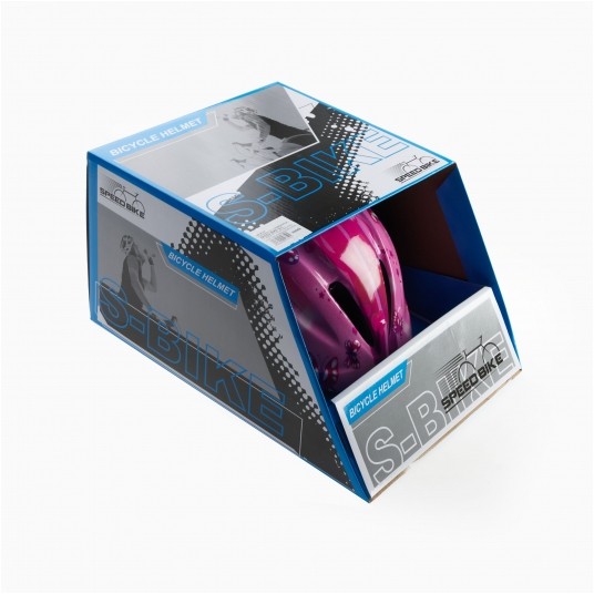 kask S-BIKE HB6-3 pink S 48-52cm -zdjęcie numer 2