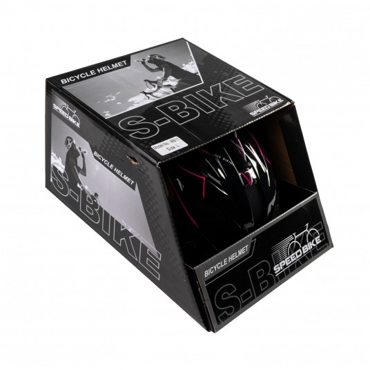 kask S-BIKE MB11 black/pink L 58-61mm -zdjęcie numer 3