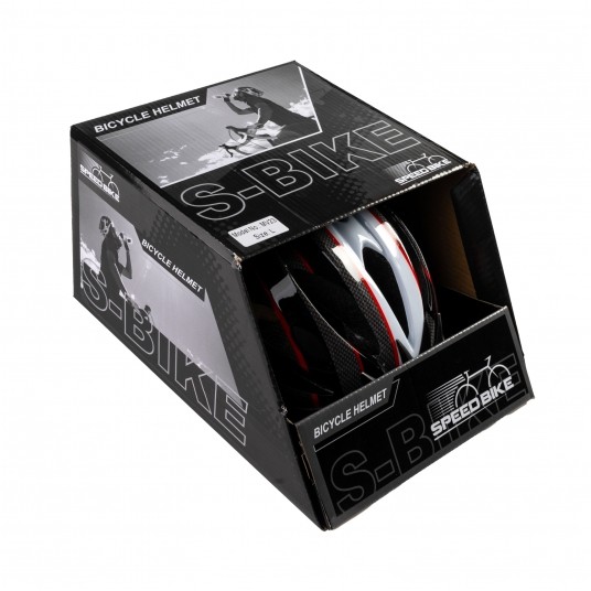 kask S-BIKE MV23 black/red L 58-61cm -zdjęcie numer 2