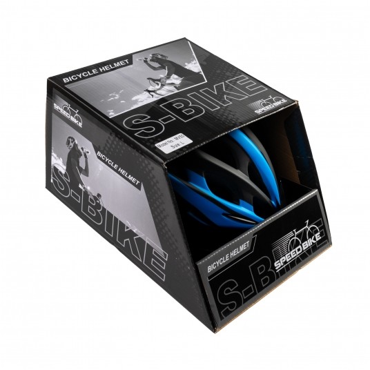 kask S-BIKE MV50 black/blue L 58-61cm -zdjęcie numer 2