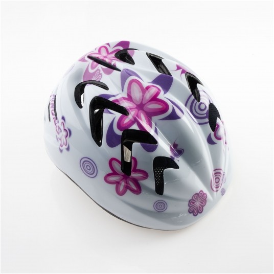 kask S-BIKE MV7 white/flower S 48-52cm -zdjęcie numer 1