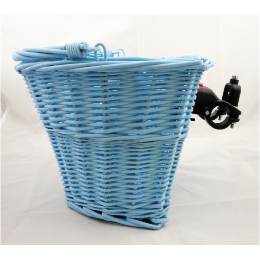 kosz wiklina clip-on błękitny -zdjęcie numer 1