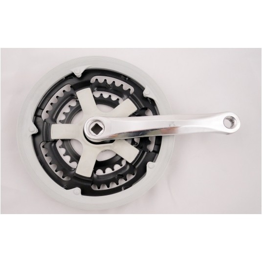 mech. korb. mtb alu silver 48T z osłoną MIRANDA -zdjęcie numer 1