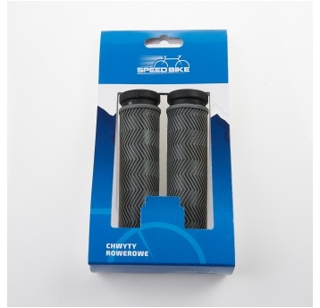 chwyt mtb szaro/czarny HL-G127