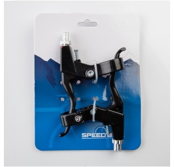 dźwignie hamulca czarne mat alu/blister