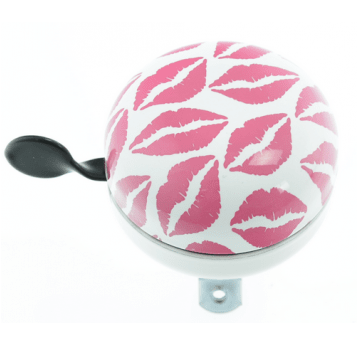 dzwonek ding-dong biało/różowy