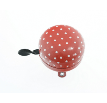dzwonek ding-dong czerwone kropki