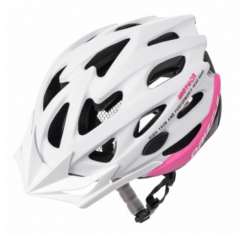 kask Meteor Drizzle biało-różowy XL(61-63cm)