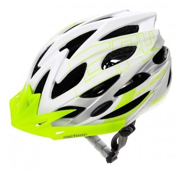 kask Meteor Gruver L(58-61 cm) biało-zielony