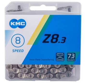 łańcuch KMC Z8 srebno/szary box